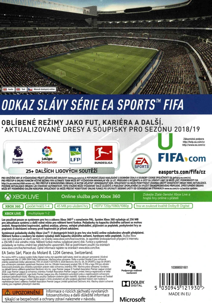 FIFA 19 Legacy Edition (Xbox 360)