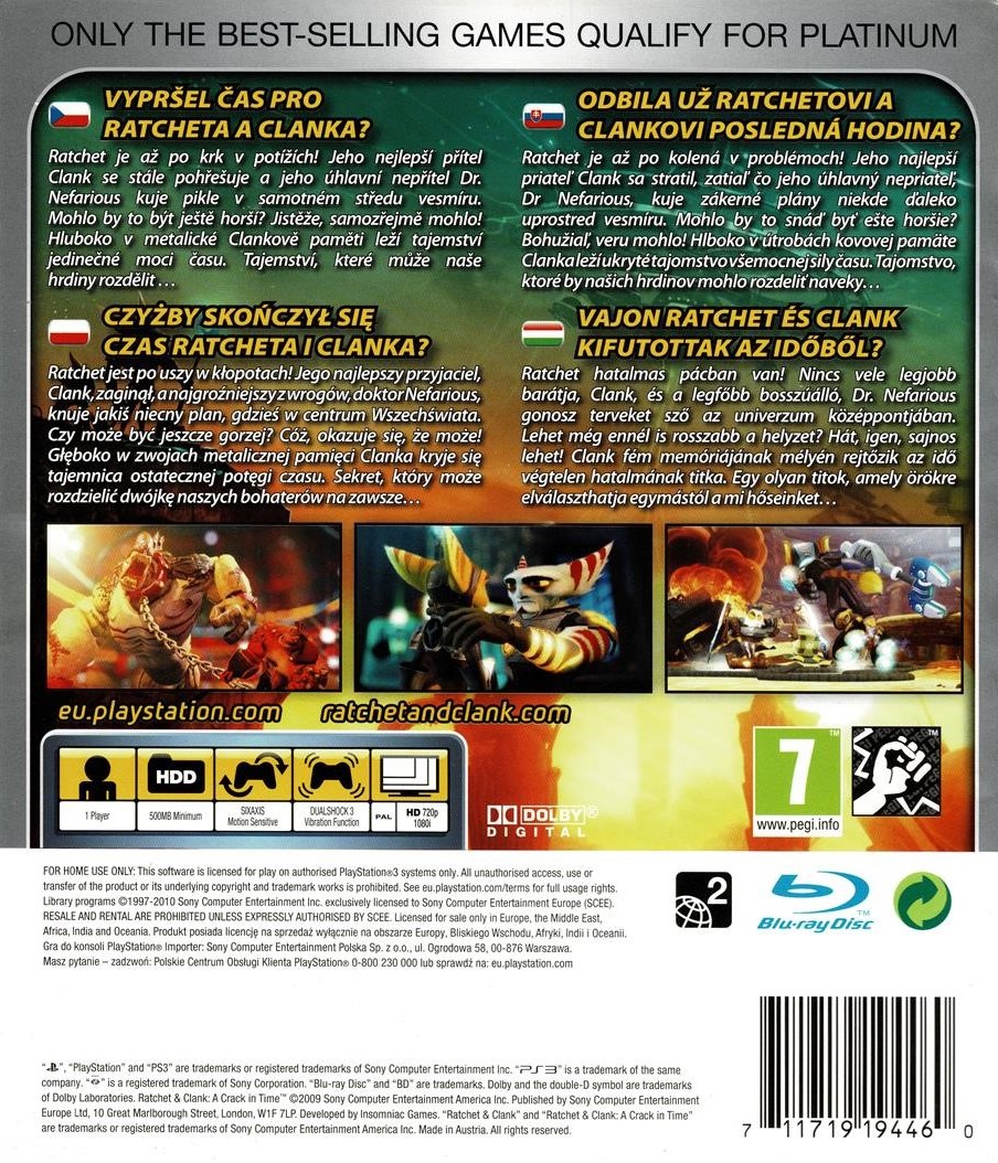 Ratchet and Clank: A Crack In Time (PS3)