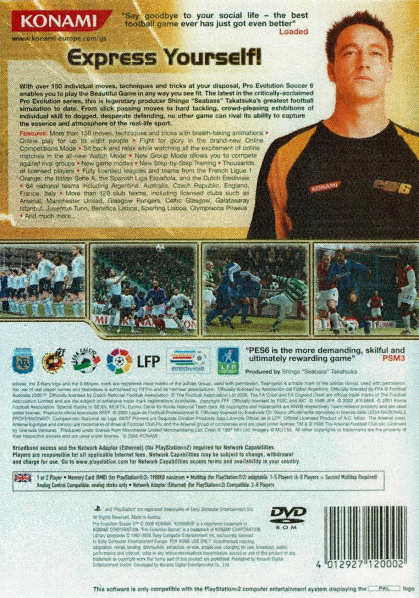 Pro Evolution Soccer 6 (PS2)