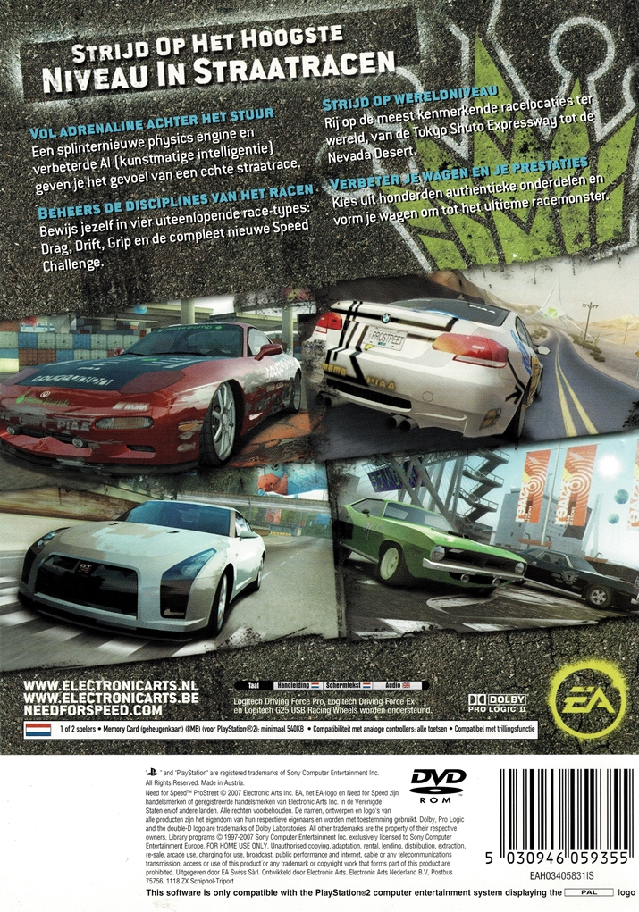 Need For Speed ProStreet (PS2)