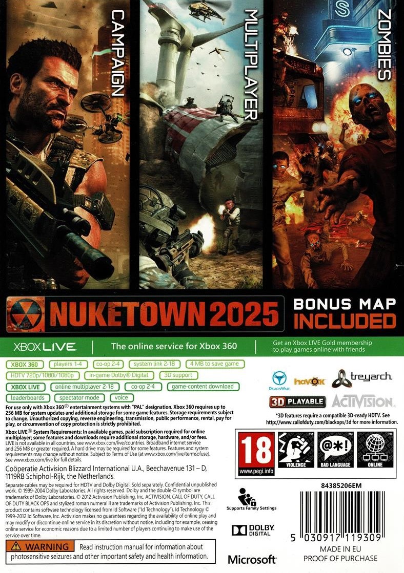 Call of Duty Black Ops 2 (Xbox 360)