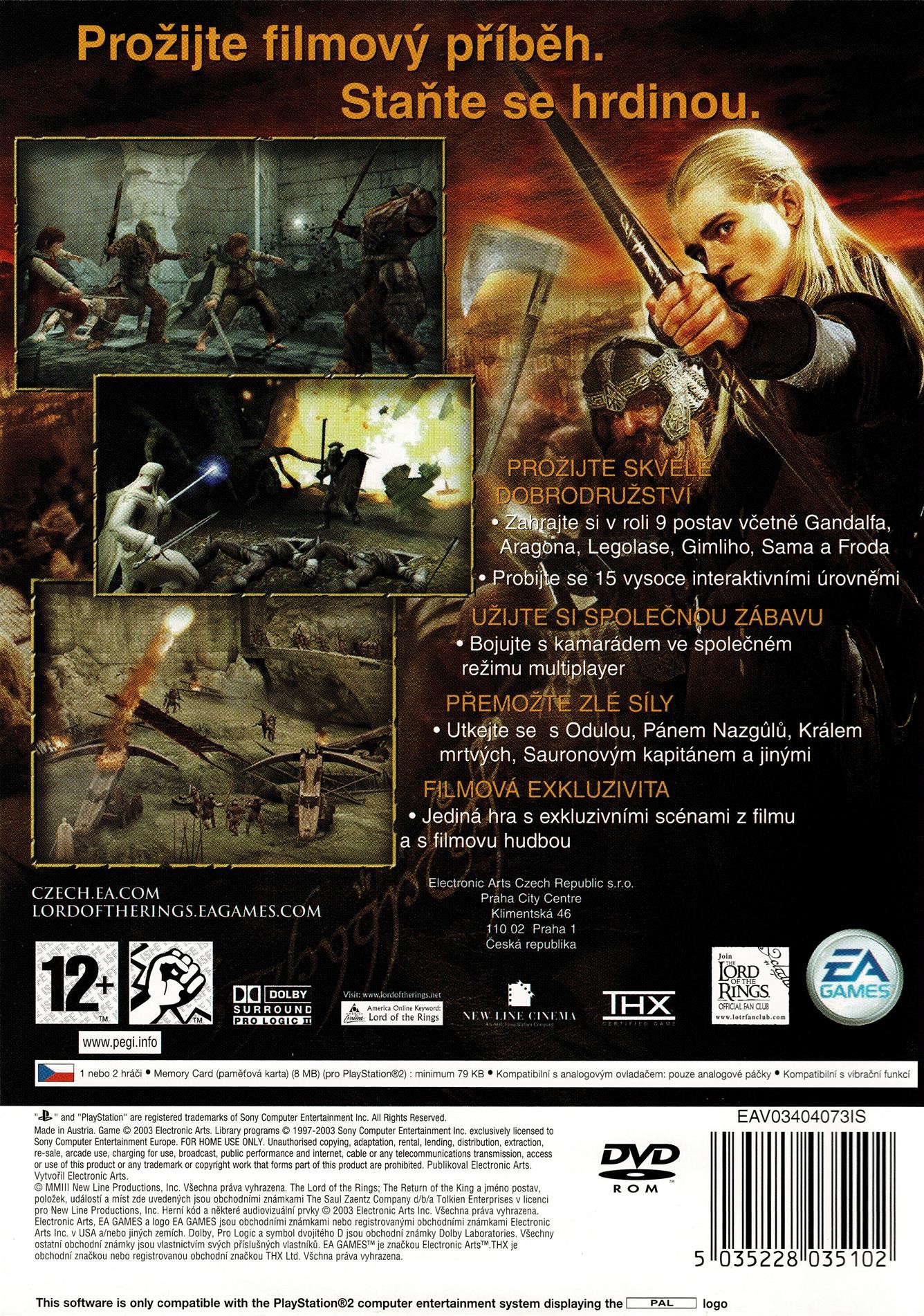 Pán prsteňov: Návrat krále (The Lord of The Rings: The Return of The King)  CZ Titulky (PS2)