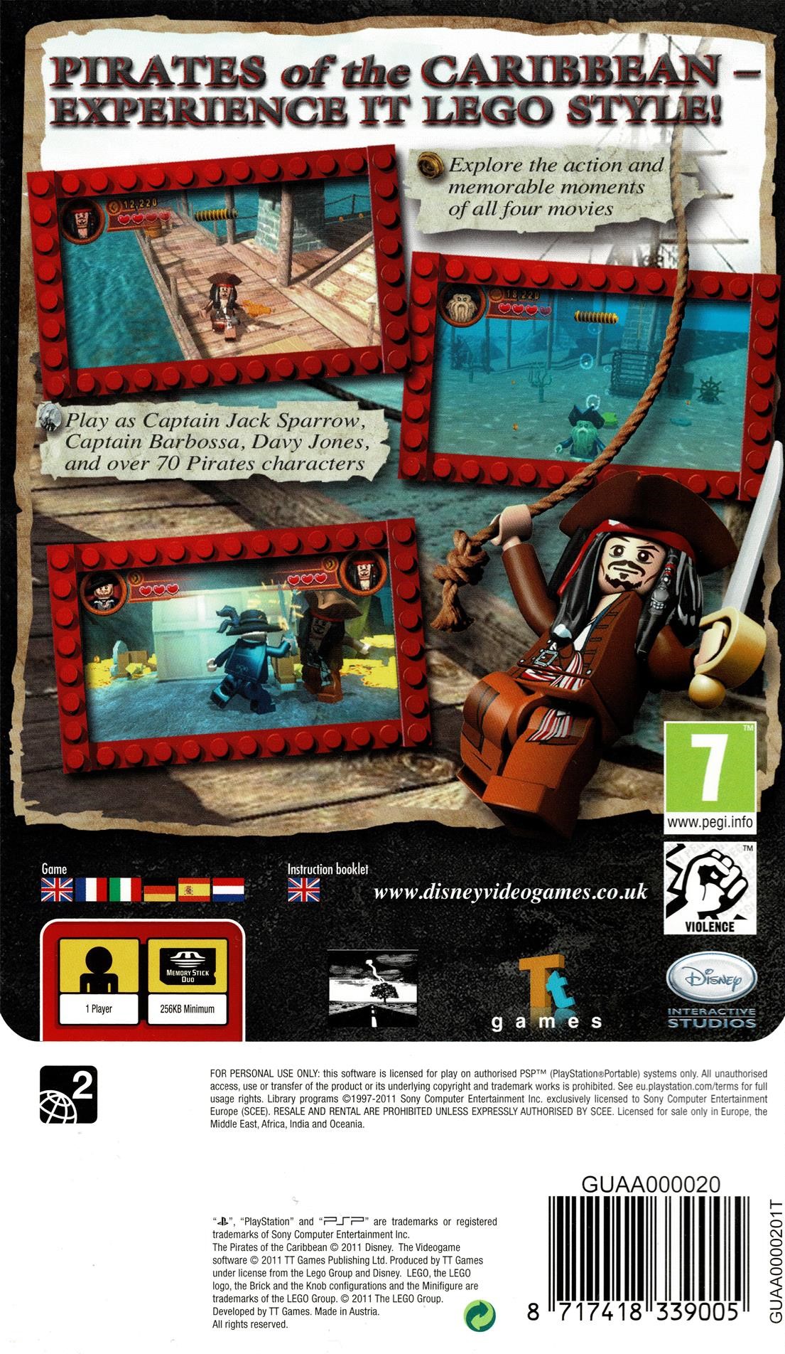 LEGO Pirates of the Caribbean The Video Game (PSP)