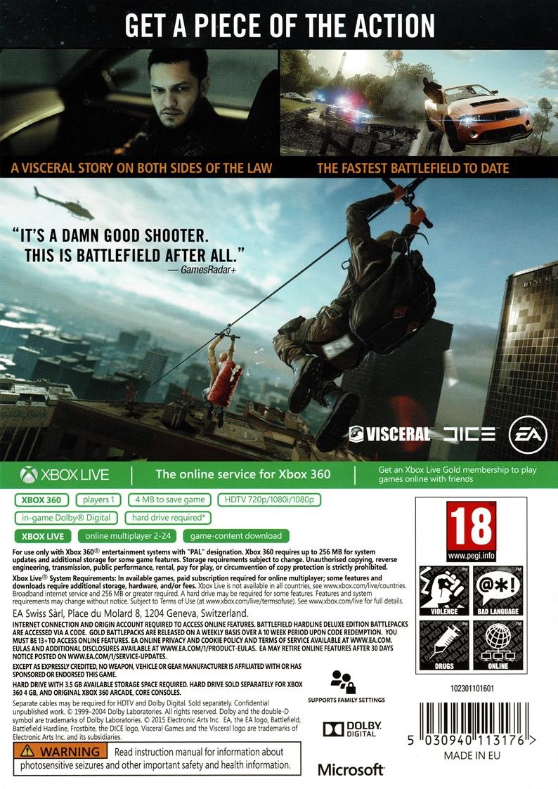 Battlefield Hardline (Xbox 360)