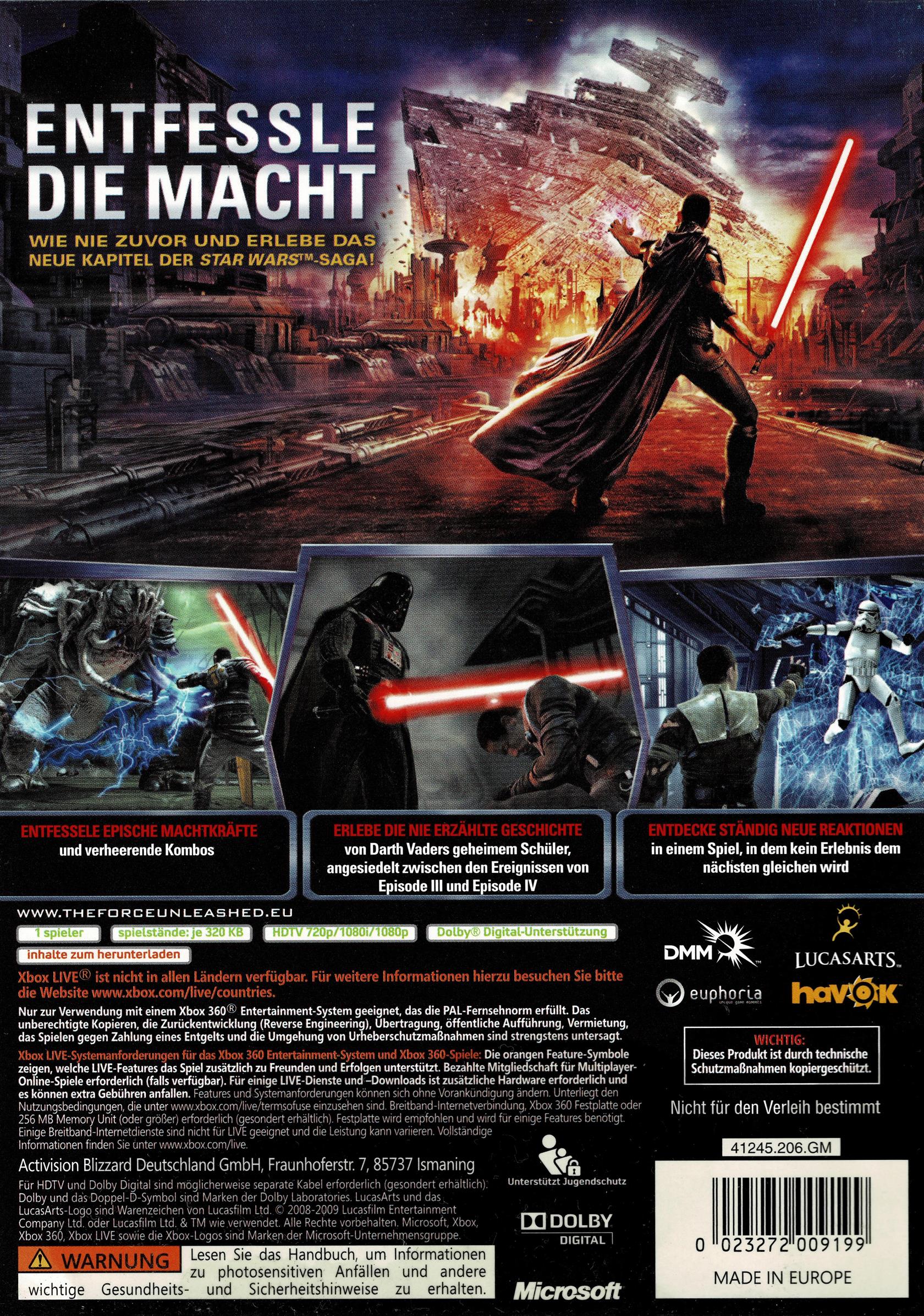 Star Wars The Force Unleashed (Xbox 360)