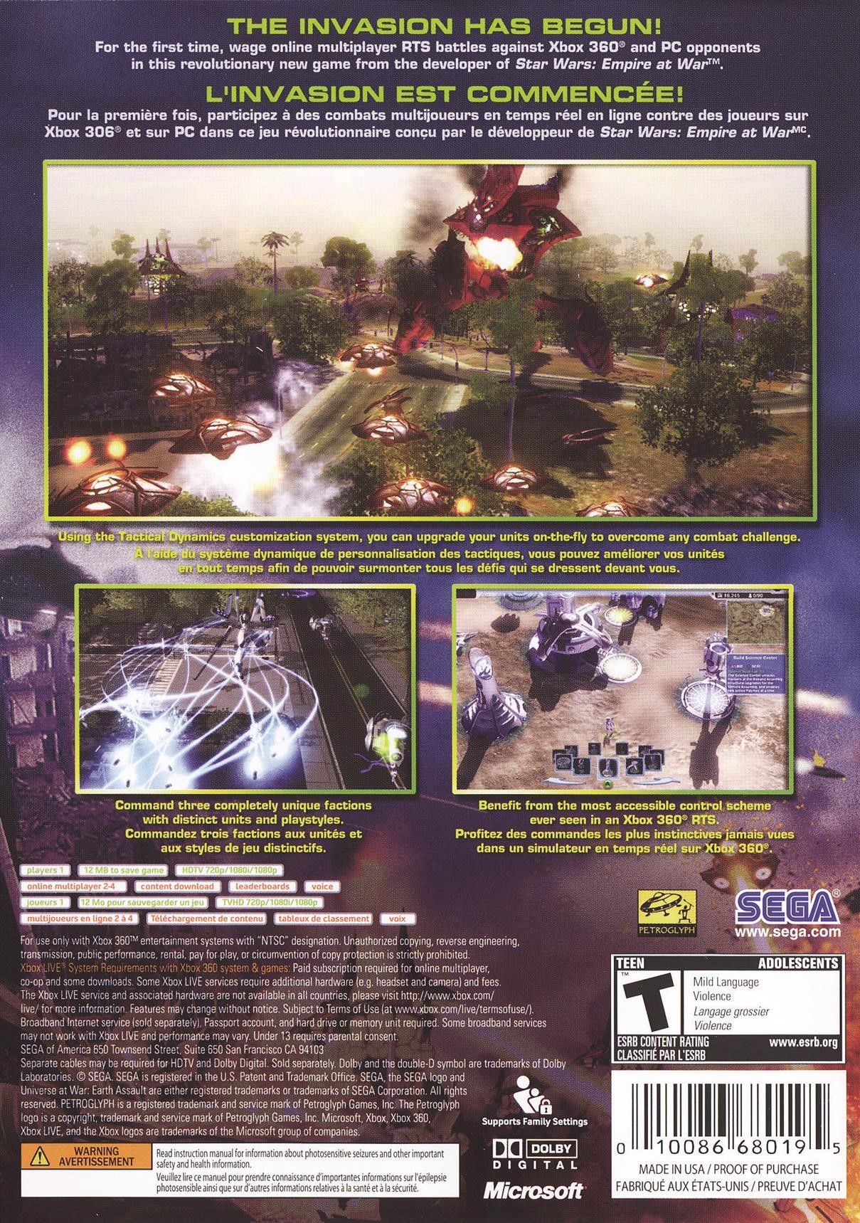 Universe at War: Earth Assault (Xbox 360)