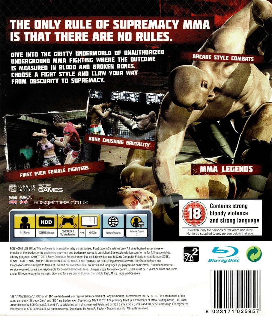 Supremacy MMA (PS3)