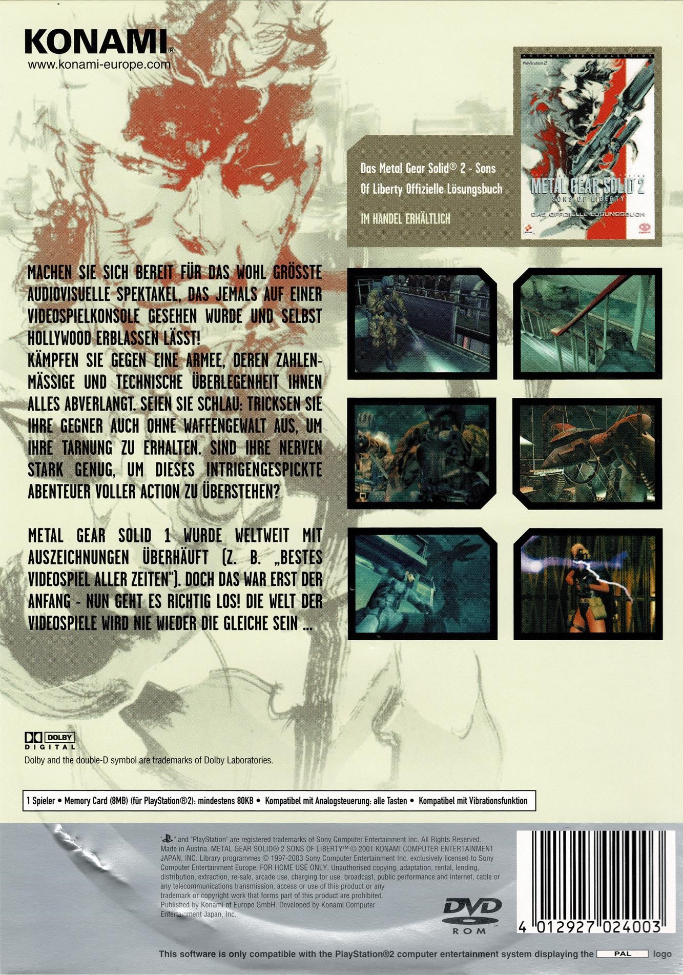 Metal Gear Solid 2: Sons of Liberty (PS2)
