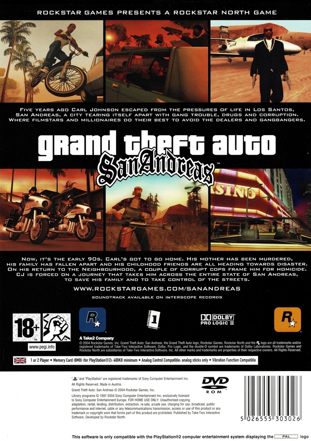 GTA San Andreas (PS2)