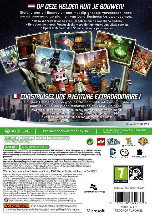 LEGO Movie Videogame (Xbox 360)