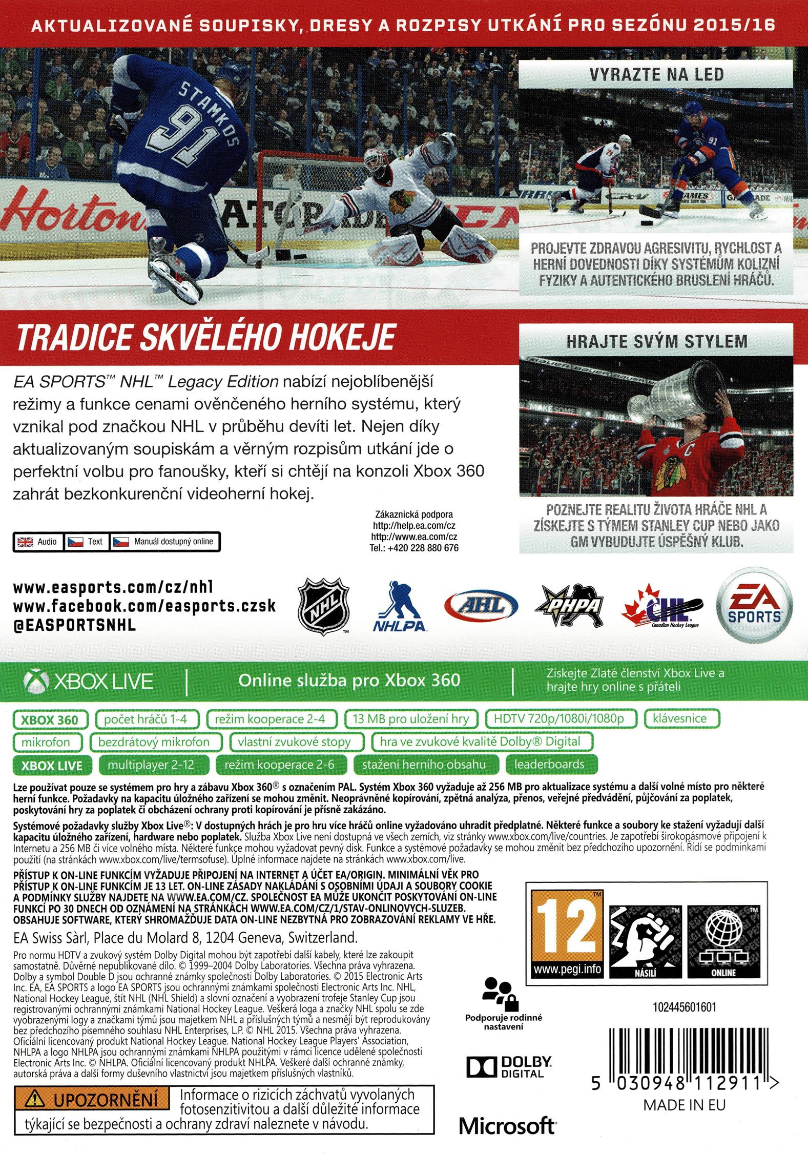 NHL 16 Legacy Edition (Xbox 360)