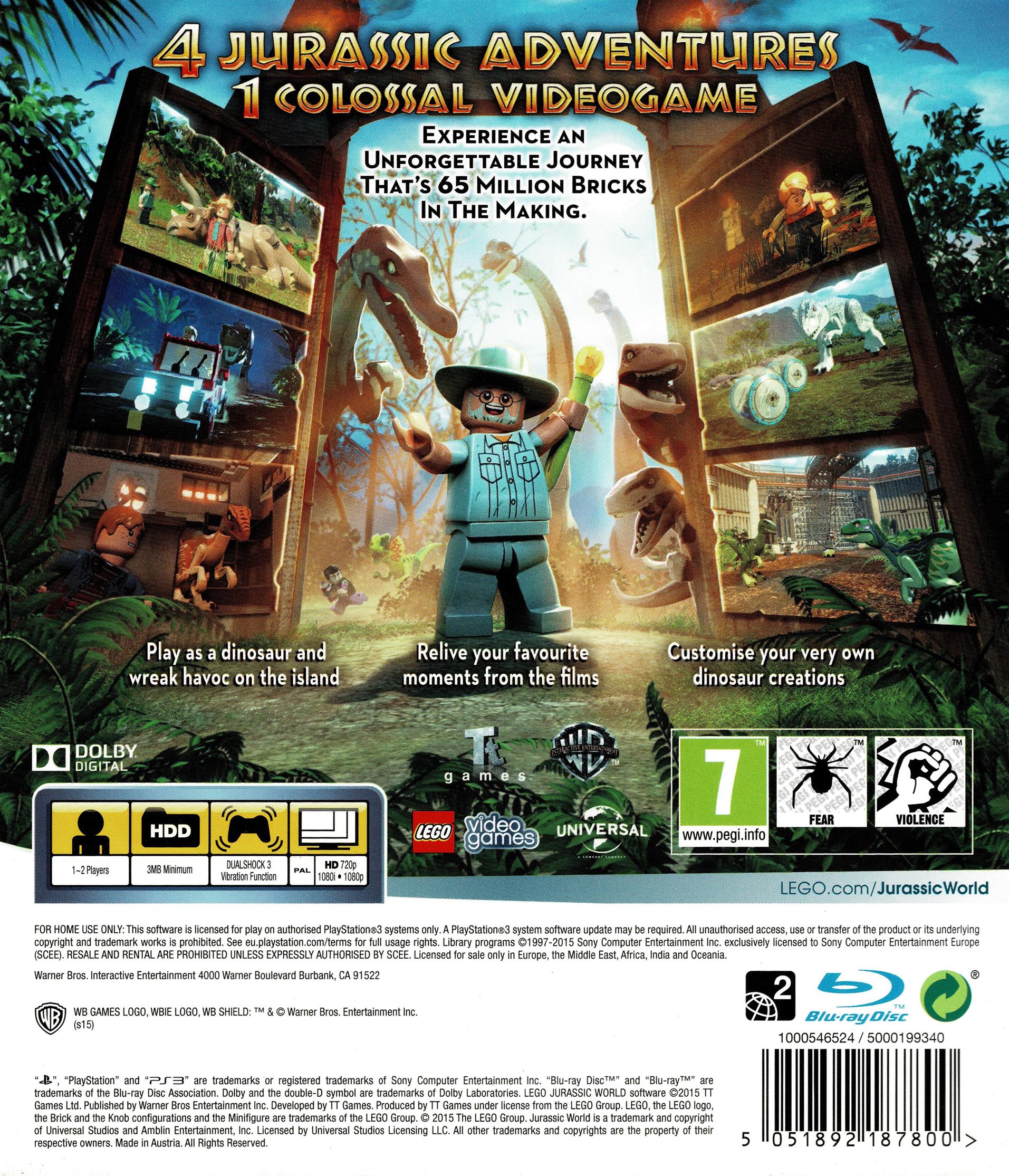 LEGO Jurassic World (PS3)