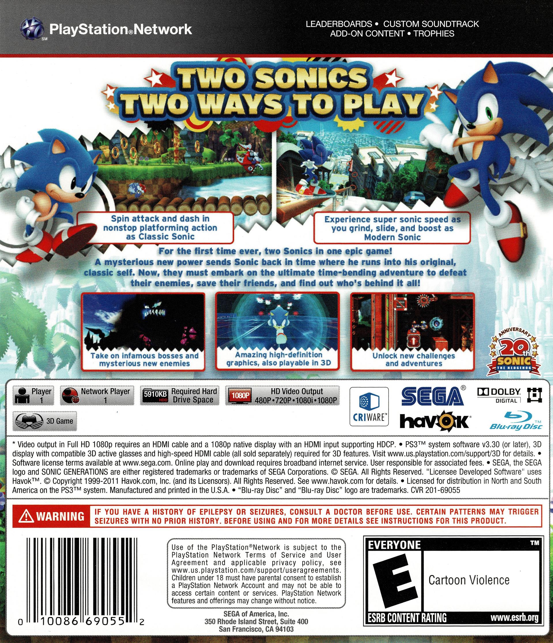 Sonic Generations (PS3)