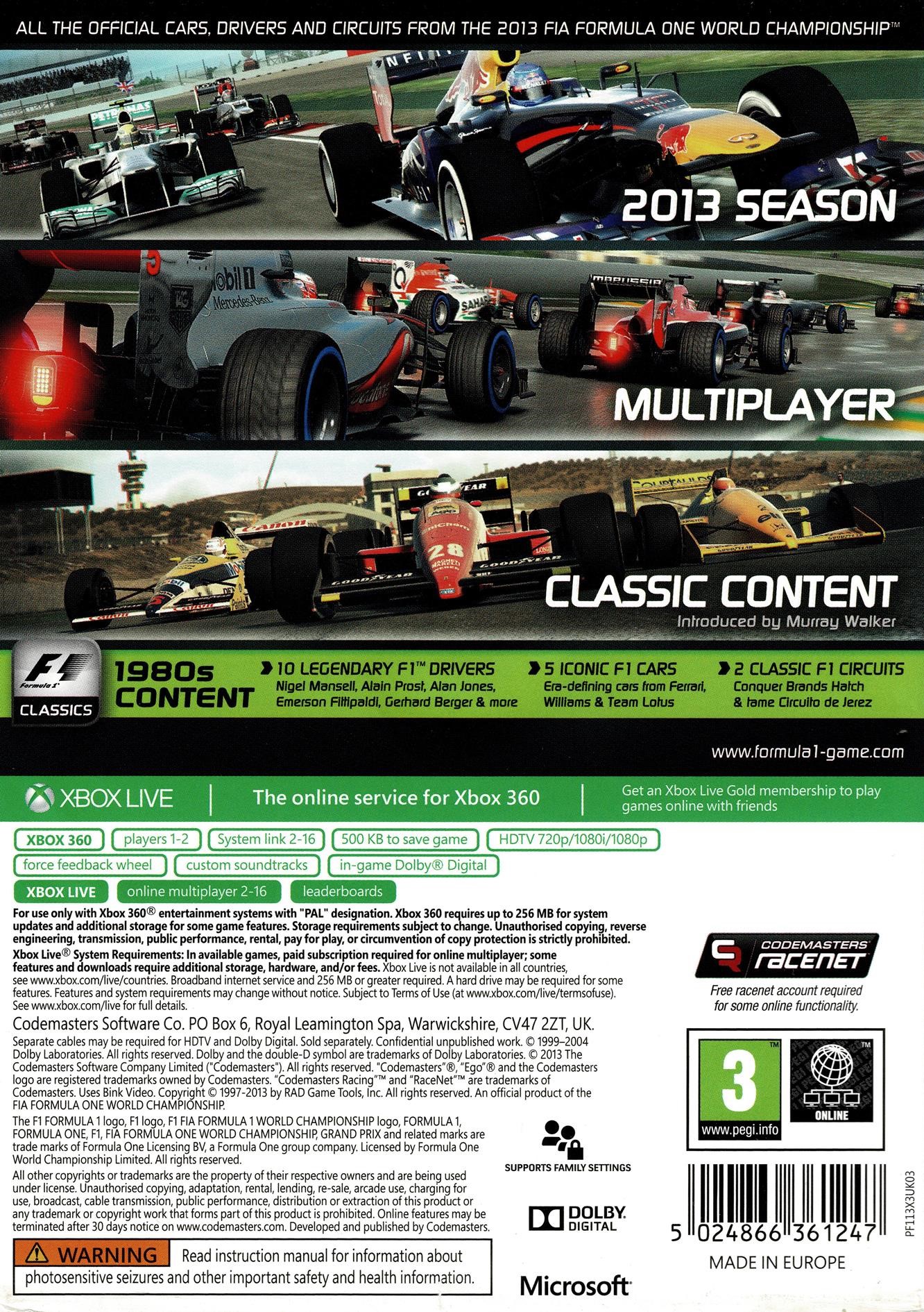 F1 2013 (Xbox 360)