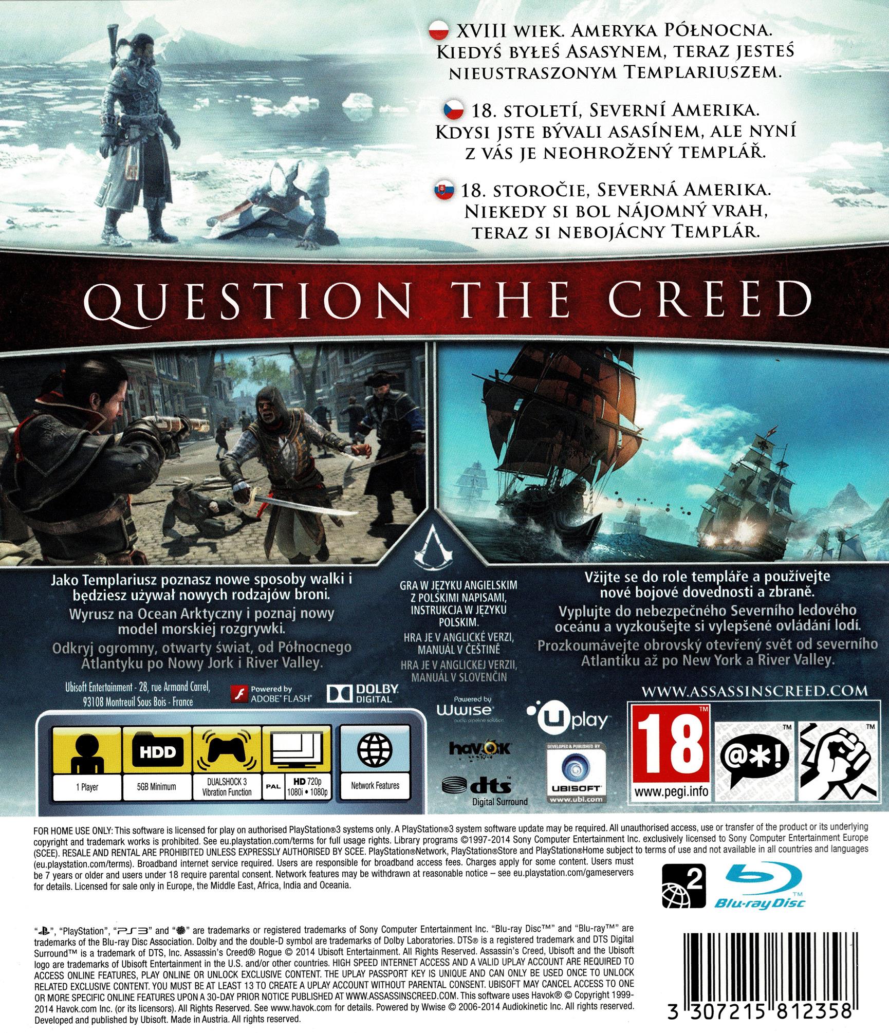 Assassin's Creed Rogue (PS3)