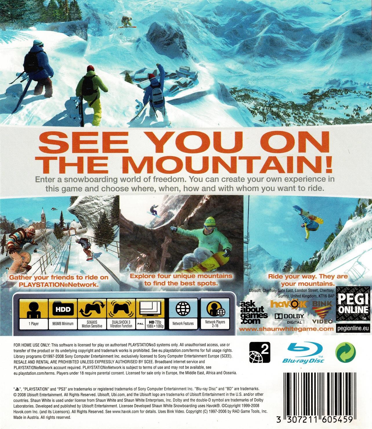 Shaun White Snowboarding (PS3)