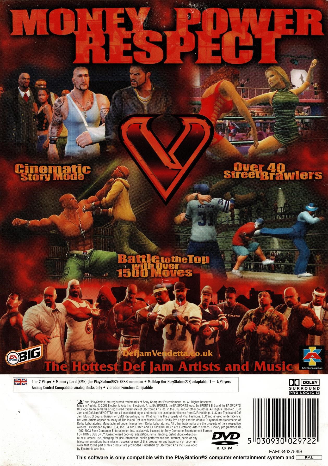 Def Jam VENDETTA (PS2) (Raritná hra)