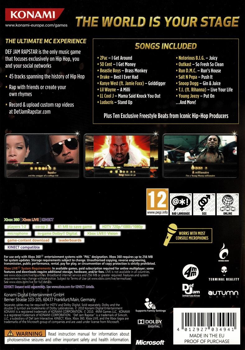 Def Jam Rapstar (Xbox 360)