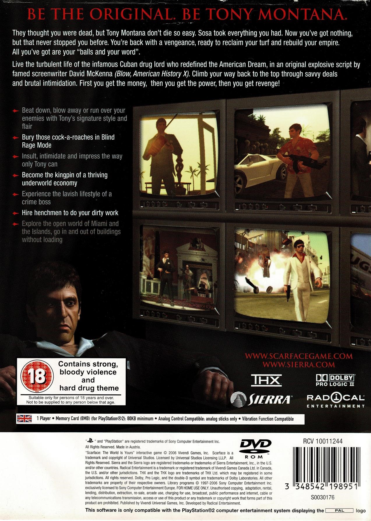 Scarface The World Is Yours (PS2)