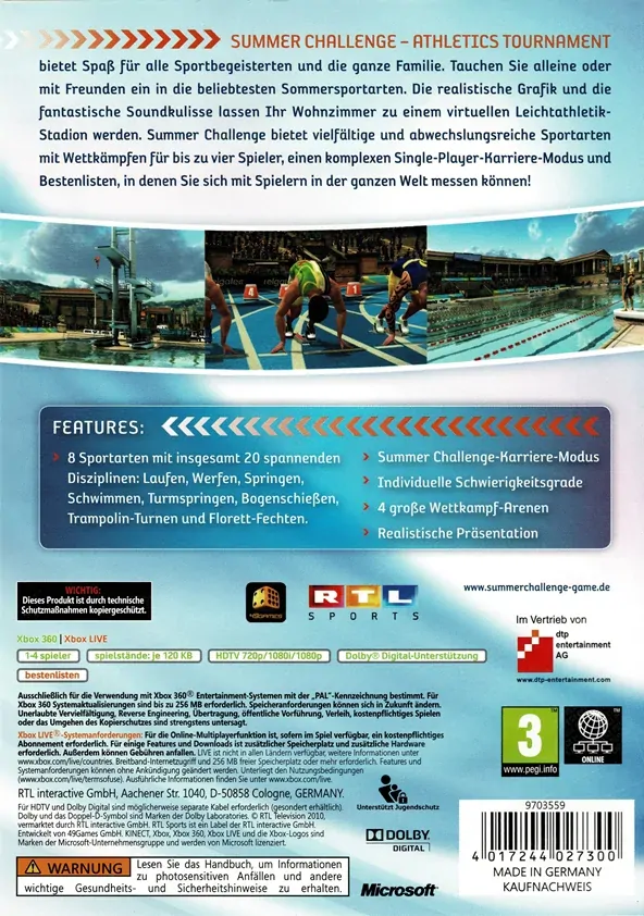 Summer Challenge Athletics Tournament (Xbox 360)