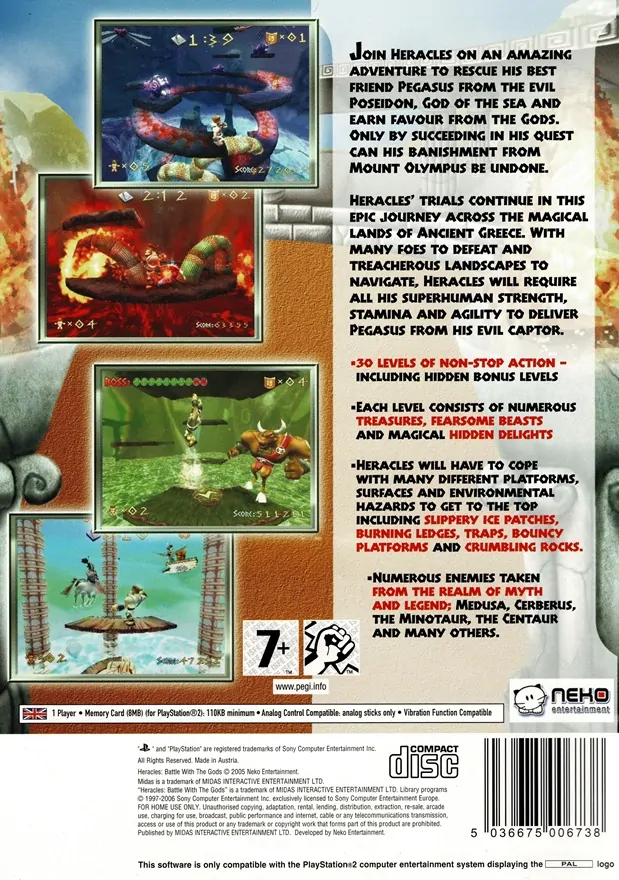 Heracles: Battle With The Gods (PS2)