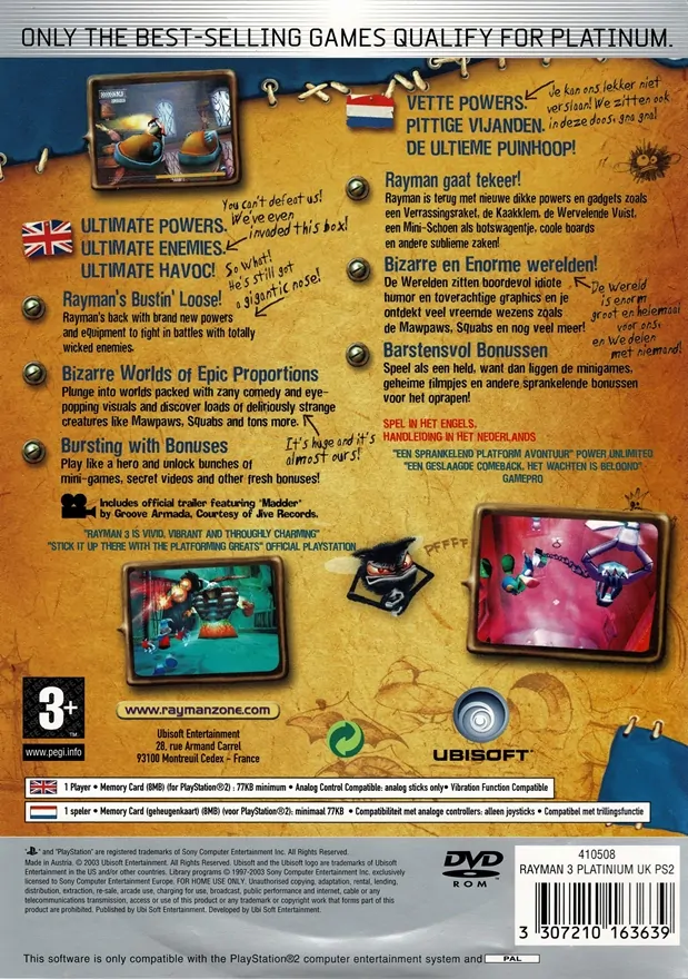 Rayman 3 Hoodlum Havoc (PS2)