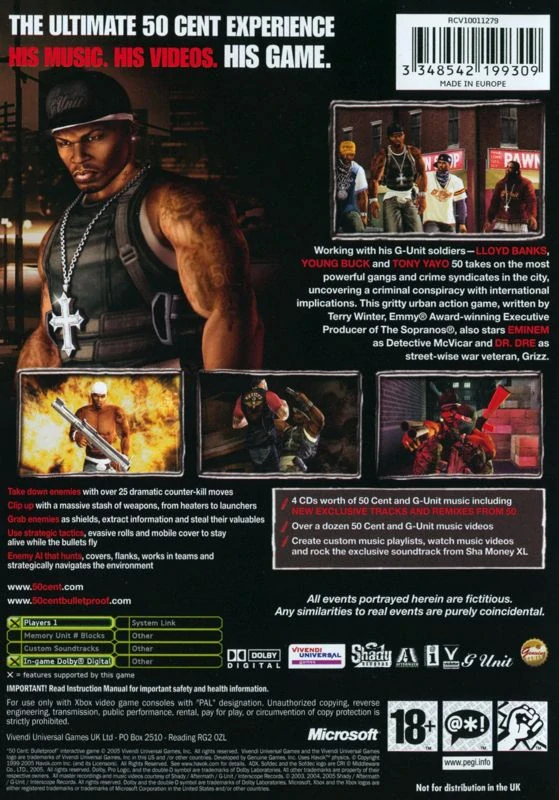 50 Cent Bulletproof (Xbox Classic)