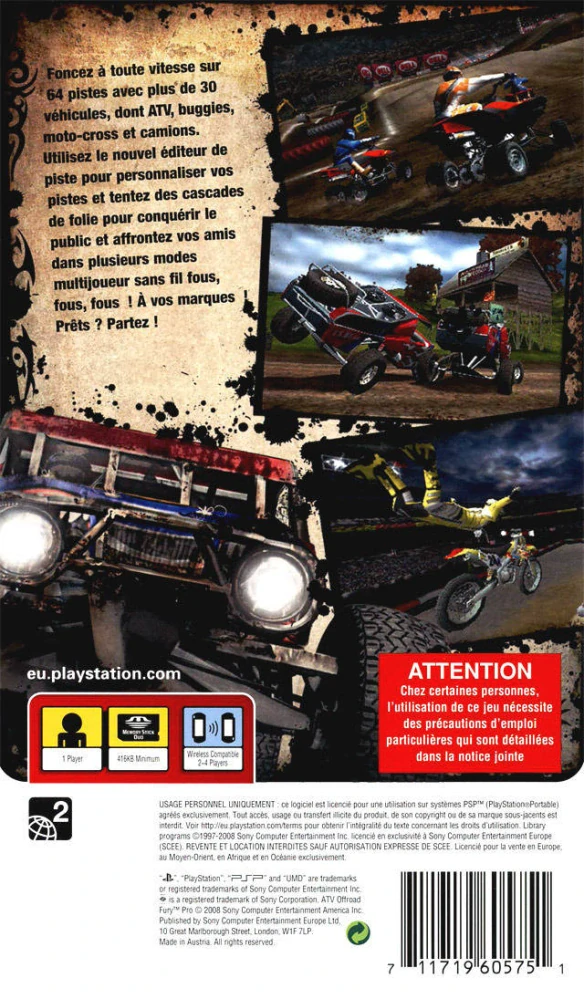ATV Offroad Fury Pro (PSP)