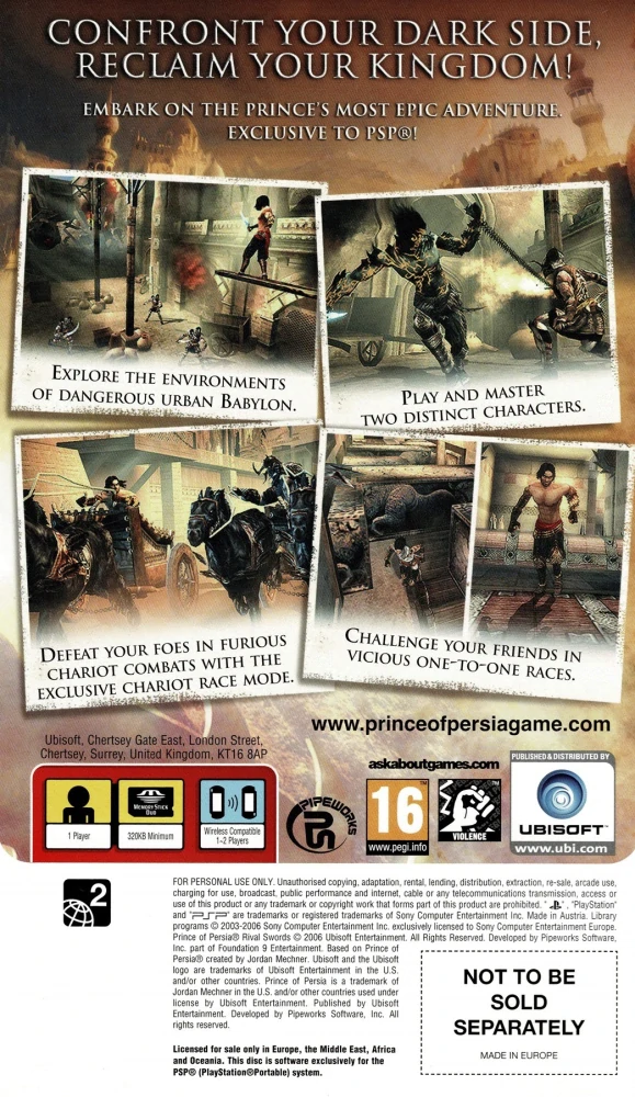 Prince of Persia Rival Swords + Shaun White Snowboarding (Action Pack Limited Edition) (PSP)