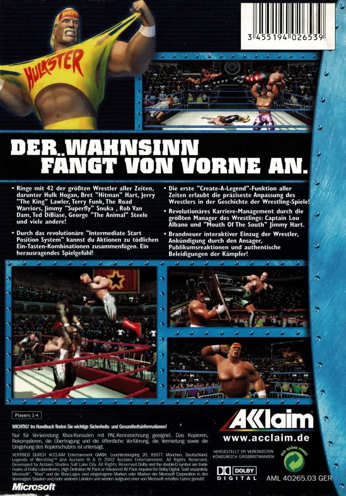 Legends of Wrestling (Xbox Classic)