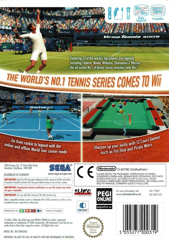 Virtua Tennis 2009 (Wii)