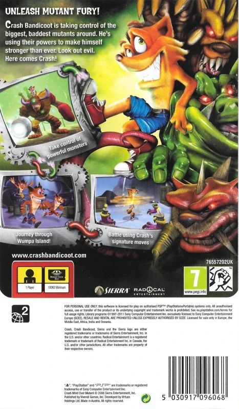 Crash Mind Over Mutant (NOVÁ) (PSP)