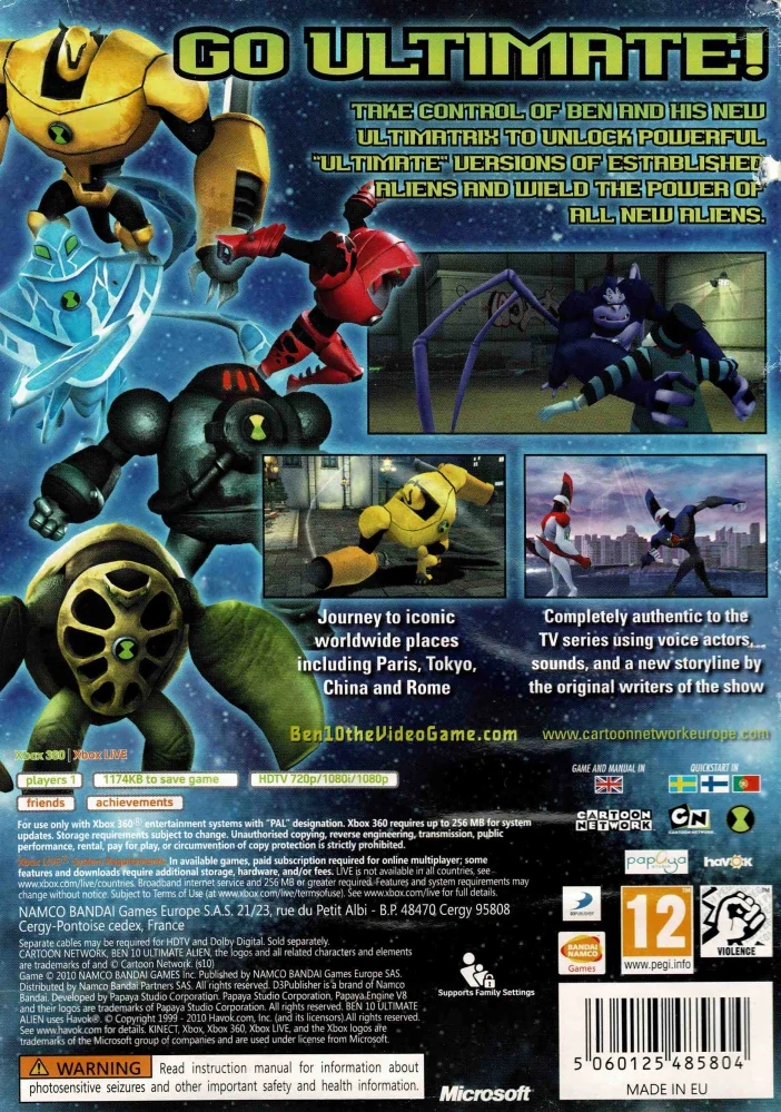 Ben 10 Ultimate Alien Cosmic Destruction (Xbox 360)