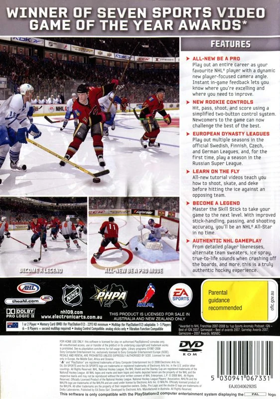 NHL 09 (PS2)