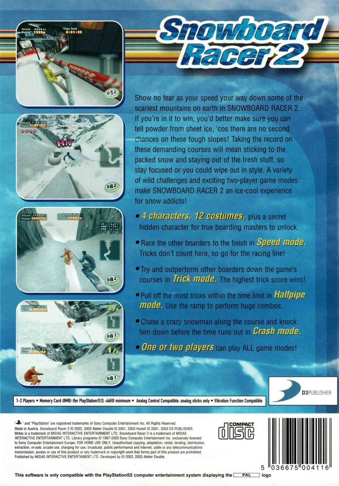 Snowboard Racer 2 (PS2)