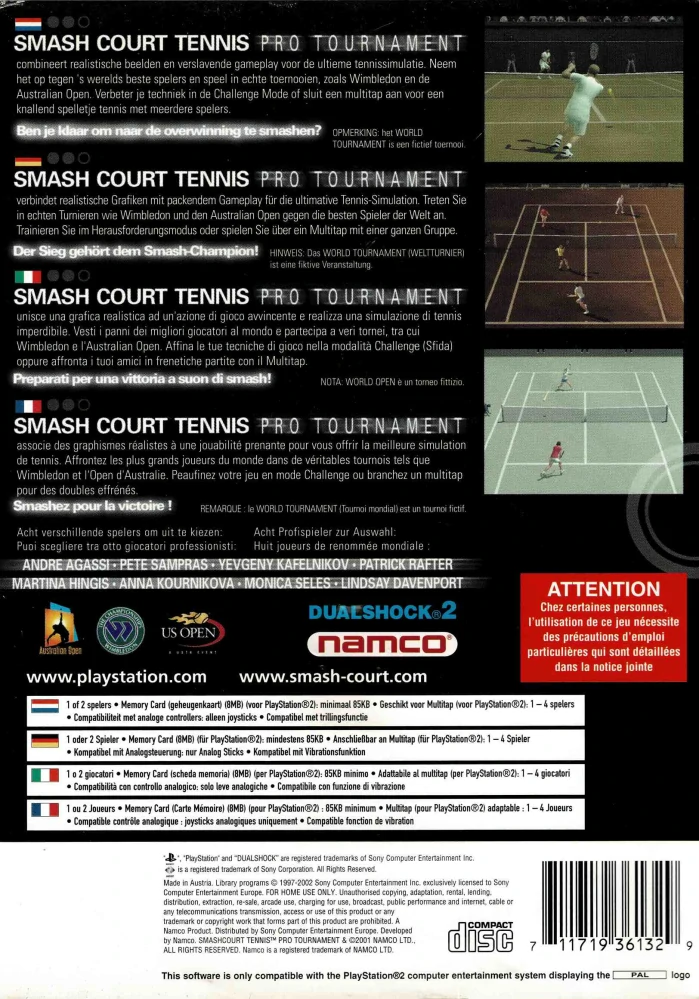 Smash Court Tennis: Pro Tournament (PS2)