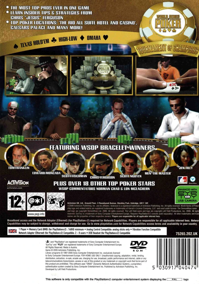 World Series of Poker: Tournament of Champions 2007 Edition (PS2)