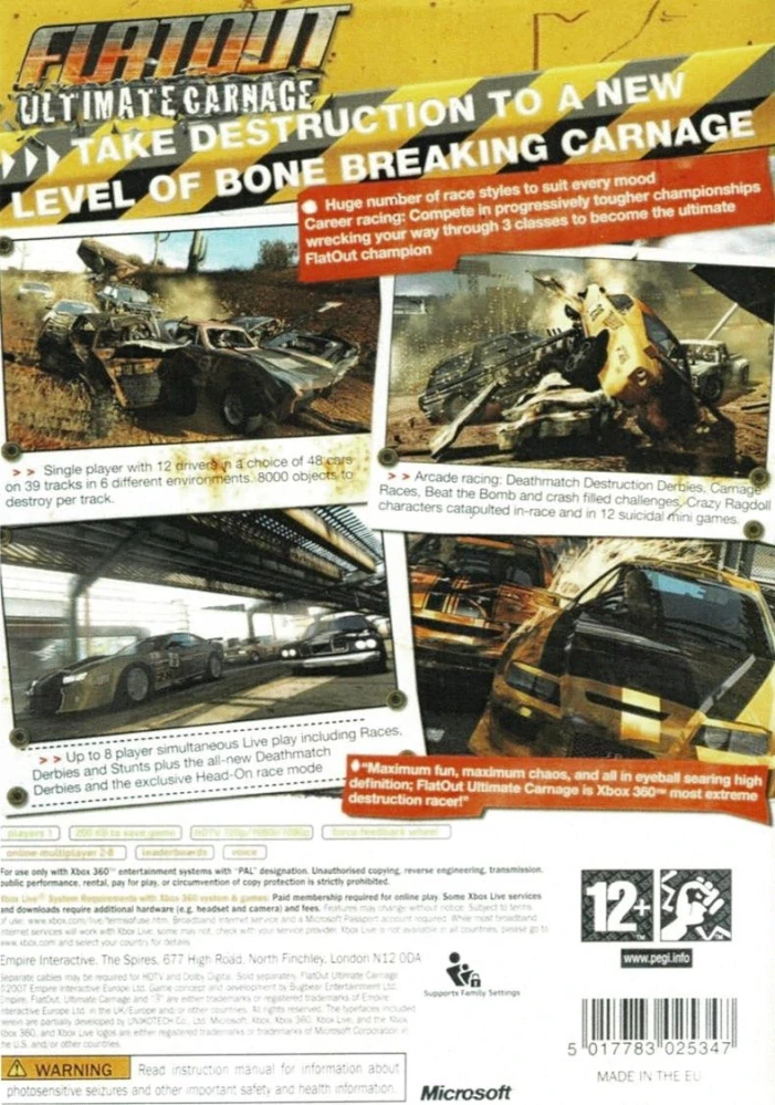 Flatout Ultimate Carnage (Xbox 360)