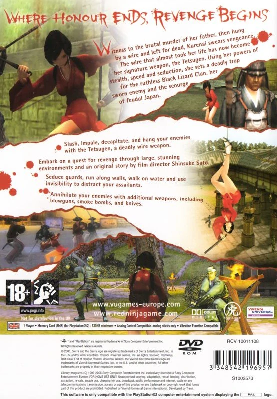 Red Ninja End of Honour (Raritná hra) (PS2)