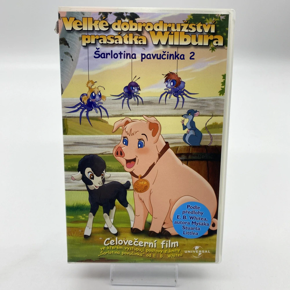 VHS Film Velké dobrodružství prasátka Wilbura - Šarlotina Pavučinka 2