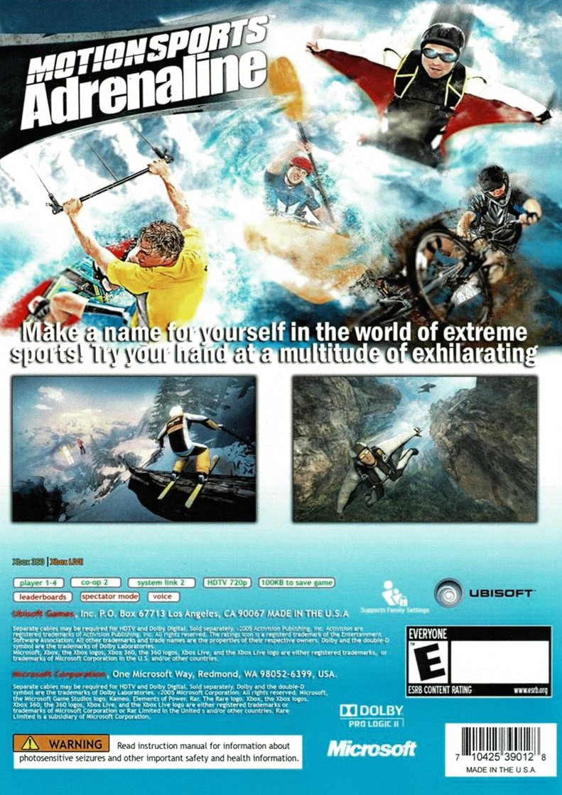 KINECT Motionsports Adrenaline (Xbox 360)