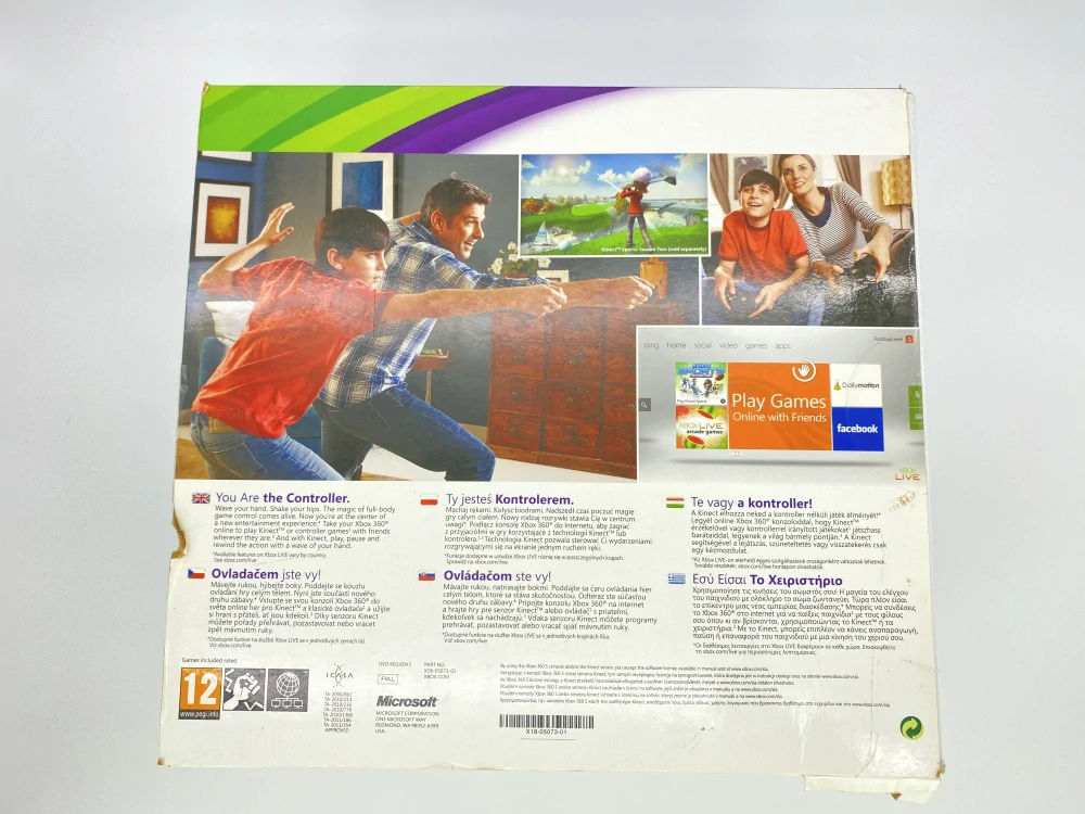 Xbox 360 Slim + Kinect Krabica 