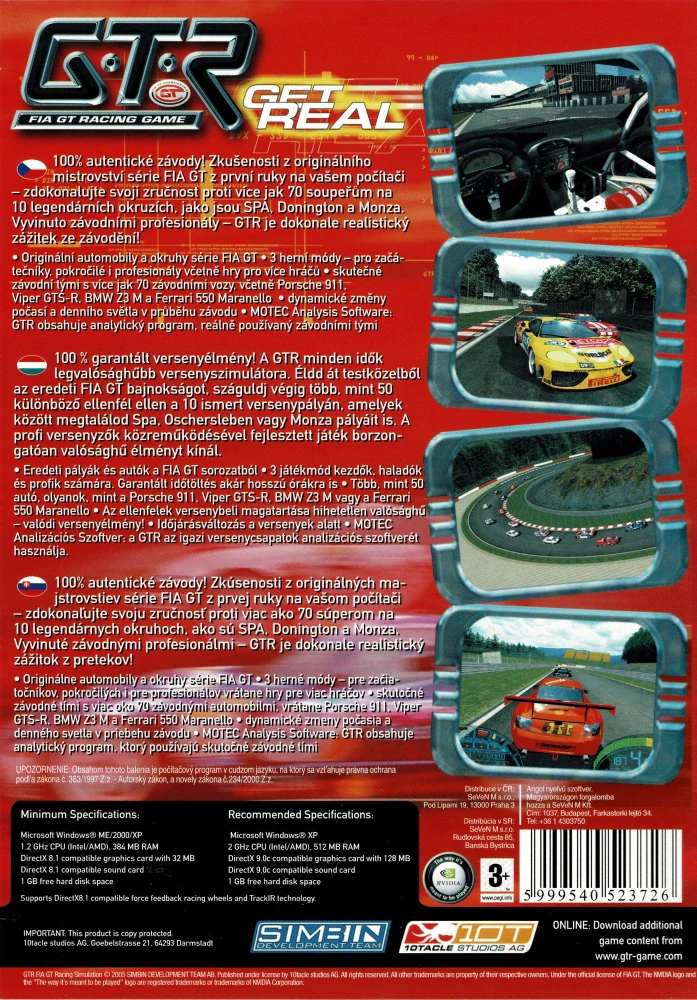 GTR FIA GT RACING Game (PC)