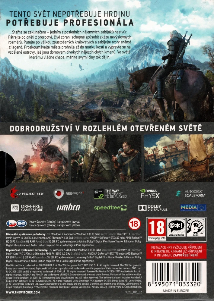 Zaklínač 3 Divoký Hon (PC)