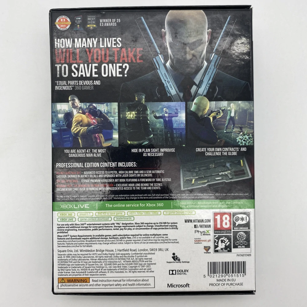 Hitman Absolution (Professional Edition) (s hrou) (Xbox 360)