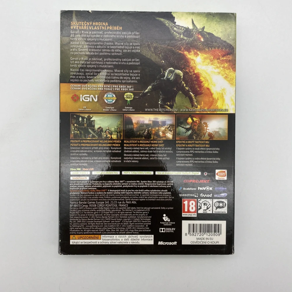 Zaklínač 2 (Rozšírená edice) (bez hry) (Xbox 360)