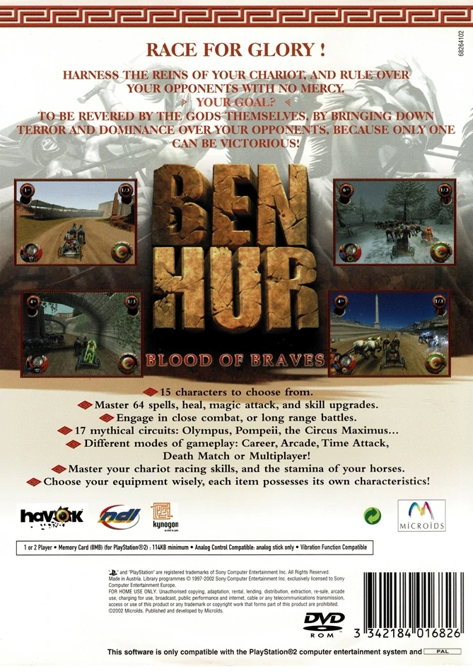 Ben Hur: Blood of Braves (PS2)