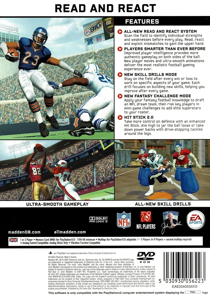Madden NFL 08 (PS2)