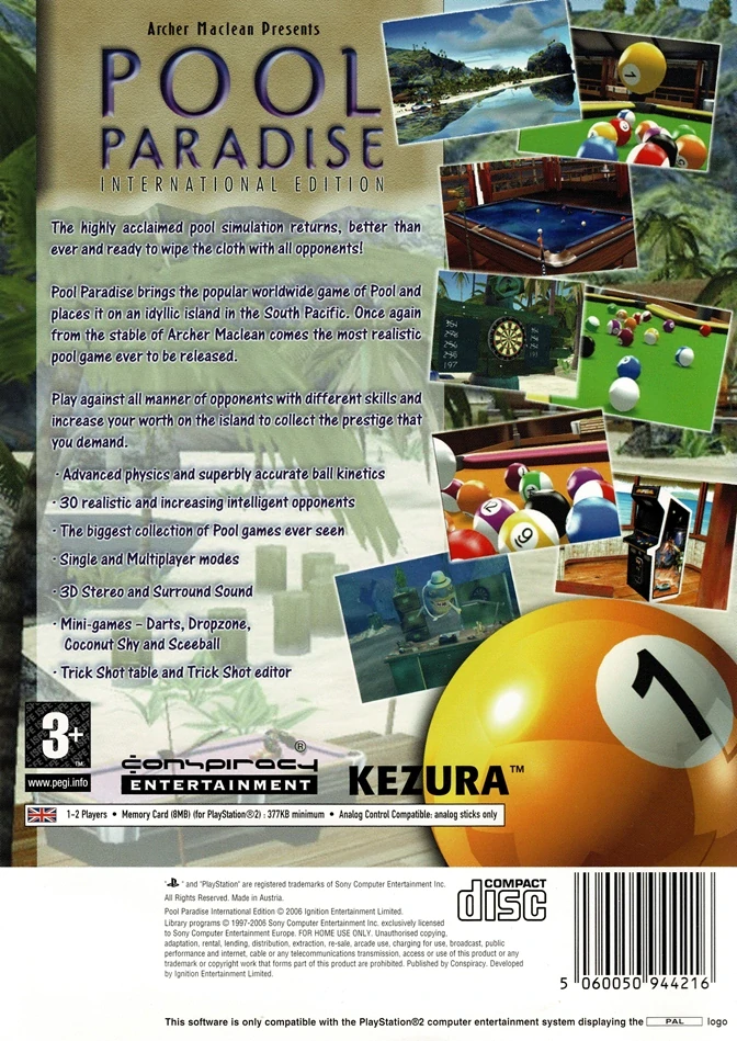 Pool Paradise International Edition (PS2)