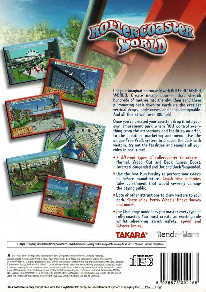 Rollercoaster World (PS2)
